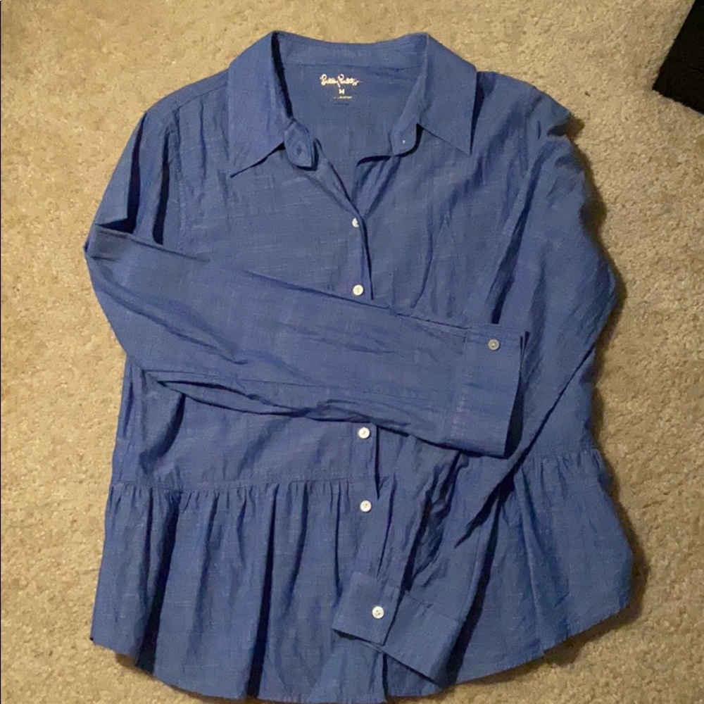 Lilly Pulitzer peplum blouse